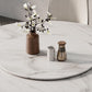 Metal and Stone Table Glam Style Minimalist Family Round Dining Table for Home