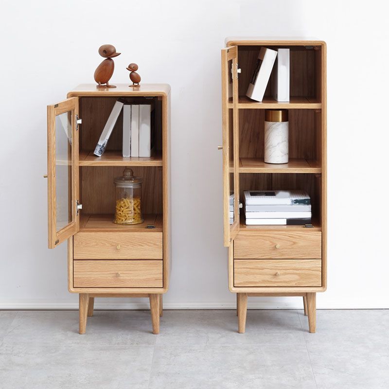 Comportadora de almacenamiento de madera de pecho vertical contemporánea para el cofre para el hogar