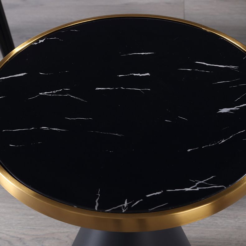 Marble Top Glossy End Table,21.6" Tall Round Pedestal End Table Clearhalo 'Coffee & Accent Tables' 'End & Side Tables' 'end_side_table' 'end_side_tables' 'furn' 'furn_end_side_tables' 'Furniture' 'furniture_end_side_table' 'Living Room Furniture' 1200x1200_79e5fb4b-51d0-4f38-8dba-793cdf24a770