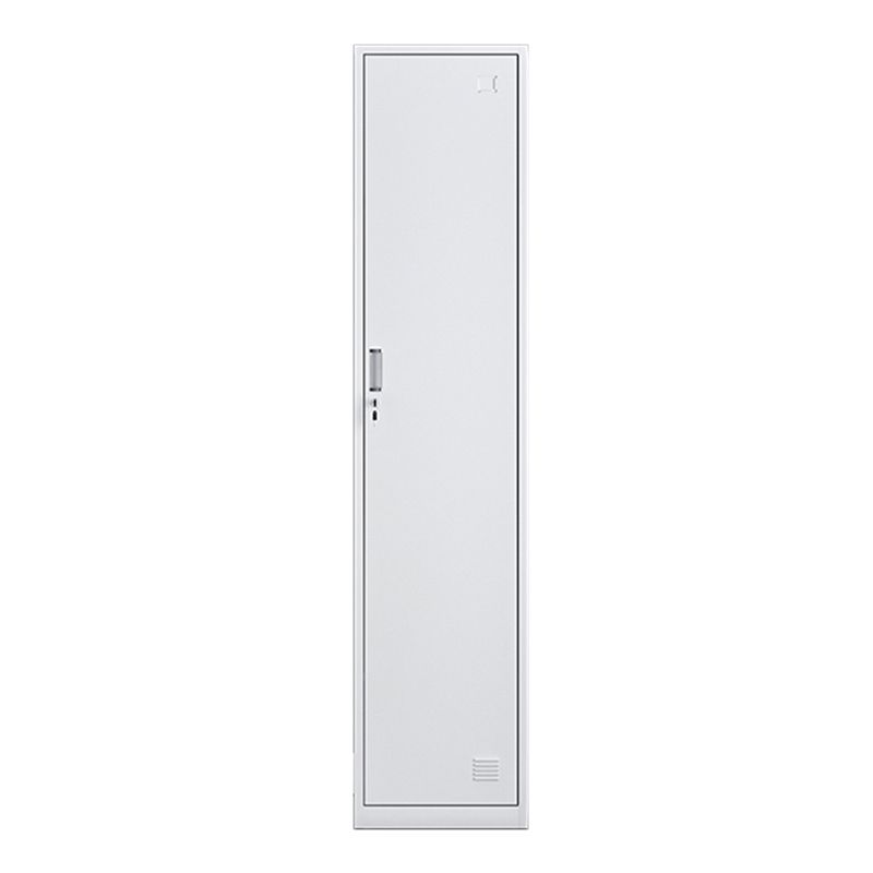 White Contemporary Non-Hanging Armoire Steel Home Cabinet with Door Clearhalo 'Armoires & Wardrobes' 'armoires_wardrobes' 'Bedroom Furniture' 'furn' 'furn_armoires_wardrobes' 'Furniture' 1200x1200_79e832be-7e04-4745-bde8-8682d9758c72