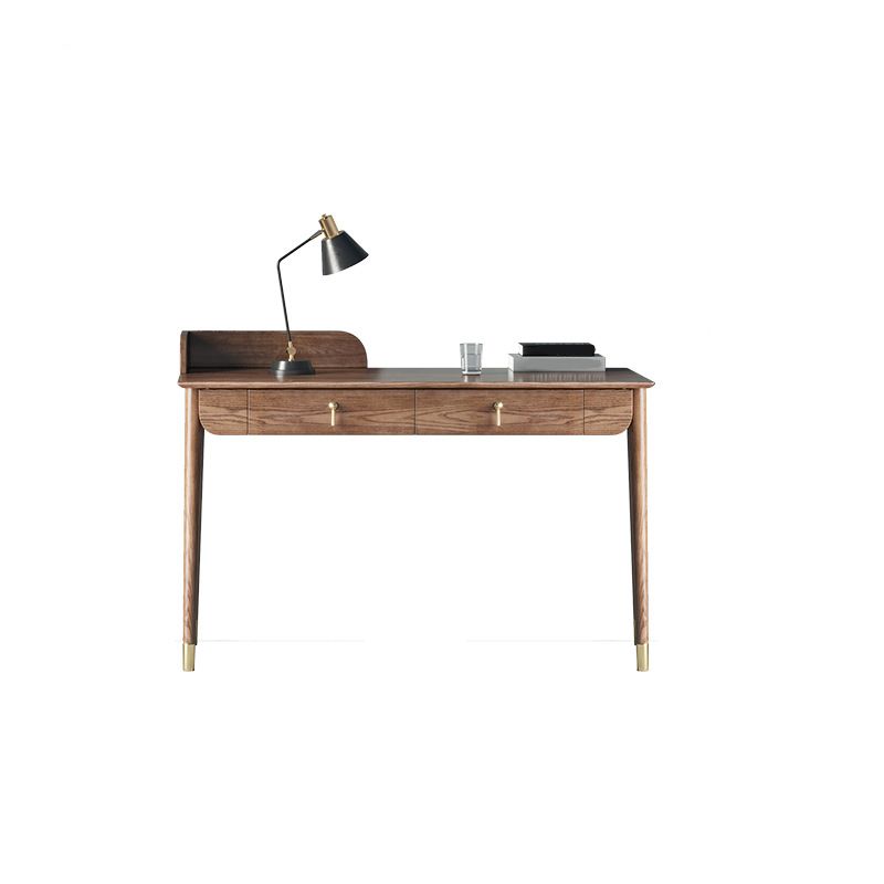 Glam Office Desk Rectangular Brown Solid Wood Writing Desk for Home Clearhalo 'furn' 'furn_office_desk' 'Furniture' 'Office Desks' 'Office Furniture' 'office_desk' 1200x1200_79e9a1c7-fb05-46c4-b86f-84956c0cabb4