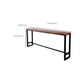 Modern 1/11 Pieces Bar Table Set Rectangle Wood Counter Table with High Stools for Cafe