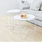 Cross Legs Tray Top Coffee Table Round Metallic Cocktail Table Clearhalo 'Coffee & Accent Tables' 'Coffee Tables' 'coffee_tables' 'furn' 'furn_coffee_tables' 'Furniture' 'Living Room Furniture' 1200x1200_79ea7831-ebb0-4817-a659-7a1b4a4dbd8f
