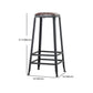 Industrial Footrest Armless Barstool Leather Stackable Coffee Shop Stool Clearhalo 'Bar Furniture' 'Bar Stools' 'bar_stools' 'furn' 'furn_bar_stools' 'Furniture' 'furniture_bar_stools' 'Kitchen & Dining Furniture' 1200x1200_79eb7263-3860-4908-94ef-da97a486f450