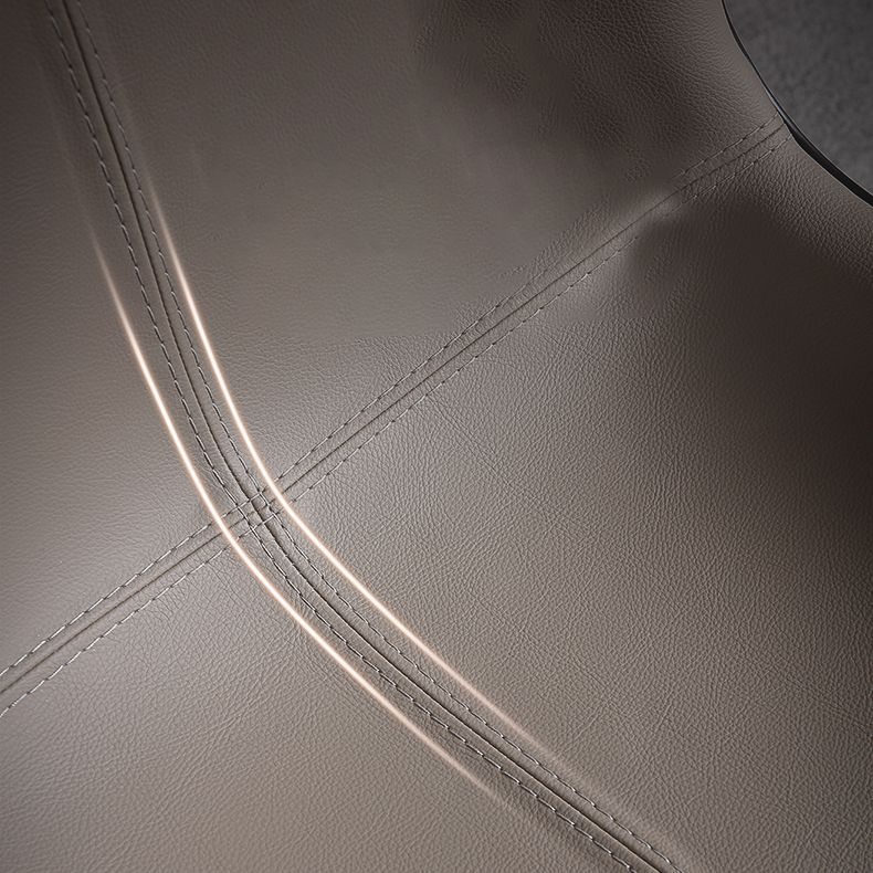 Contemporary Design Leather Dining Side Chair Arm Solid Back Chair for Kitchen Clearhalo ' kitchen&dining_furn' 'Dining Chairs' 'Dining Tables & Seating' 'dining_chair' 'furn' 'furn_dining_chair' 'Furniture' 'furniture_dining_chair' 'Kitchen & Dining Furniture' 'kitchen' 1200x1200_79eb9001-e37e-4d5c-9b63-c7c4de6a48fc