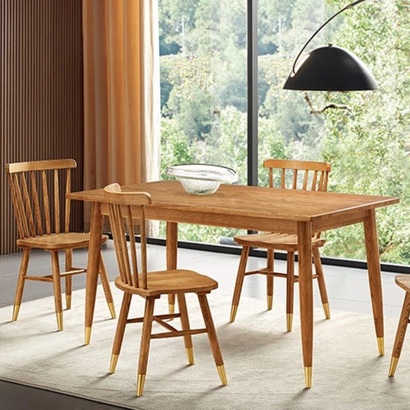 Oak Solid Wood Dining Chair Traditional Dining Room Chair for Home