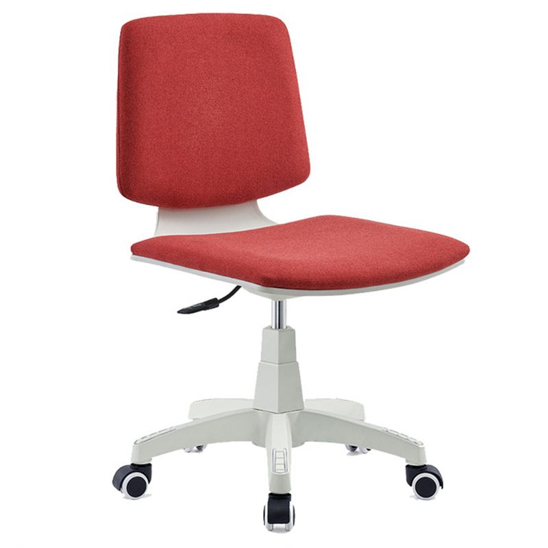 Silla de oficina contemporánea con respaldo medio, silla giratoria para conferencias con ruedas