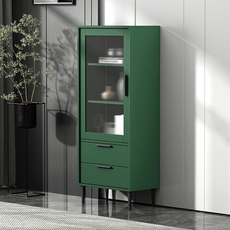 11.81" Wide Wooden Accent Cabinet with 1 Door Modern Side Cabinet with 2 Drawers Clearhalo 'Cabinets & Chests' 'cabinets_chests' 'furn' 'furn_cabinets_chests' 'Furniture' 'Living Room Furniture' 1200x1200_79ecf0de-4405-4e74-93bd-c95876b68b5c