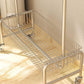 Industrial Hall Stand Metal Hanging Rail and Storage Shelf Coat Rack