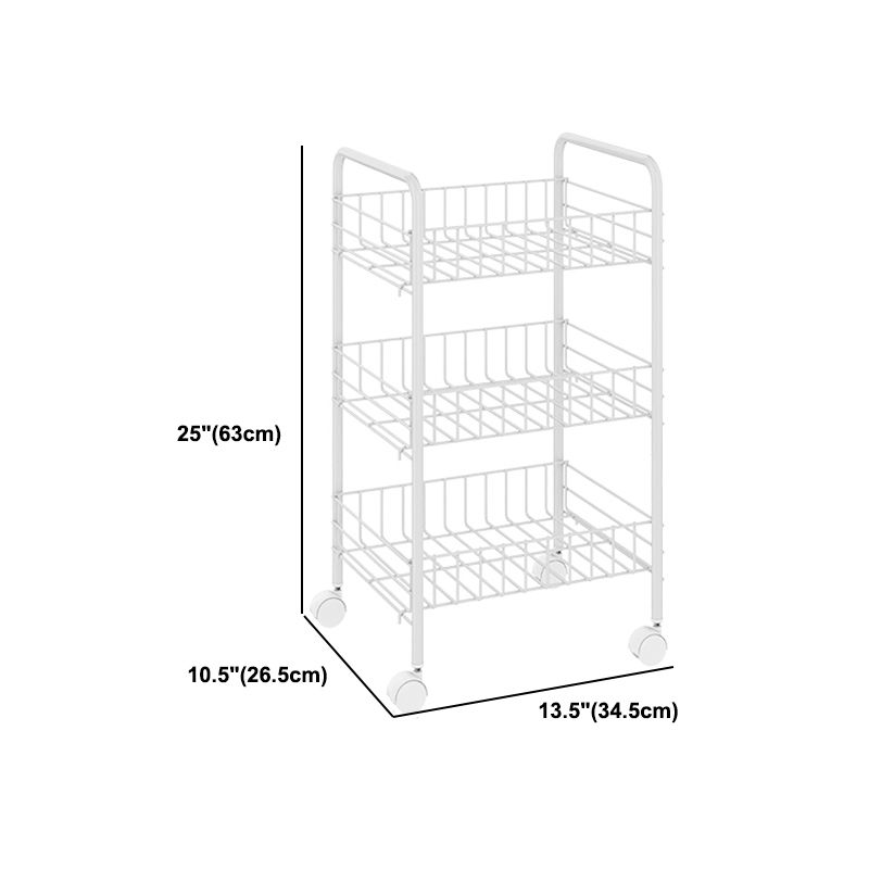 Libreria in stile moderno bianco aperta libreria in metallo con ruote a fuoco