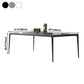 Industrial Style Home Sintered Stone Dining Table 4 Legs Base Rectangle Table Clearhalo ' dining_table' 'Dining Tables & Seating' 'Dining Tables' 'furn' 'furn_dining_table' 'Furniture' 'furniture_dining_table' 'Kitchen & Dining Furniture' 'kitchen&dining_furn' 'kitchen' 'kitchen_dining_table' 1200x1200_79ef8614-38a1-4f93-81f5-277454da651e