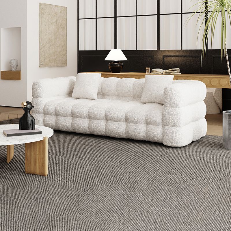 Divano braccio di smoking culo cucito posti a sedere moderni in bianco per l'appartamento