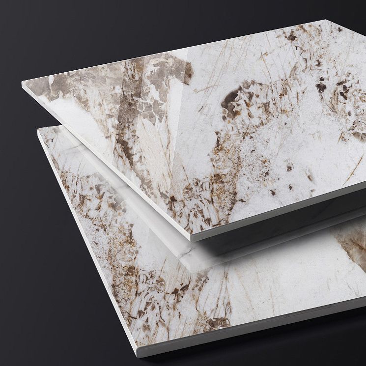 14 inch Wide Glam Console Table Stone Rectangle Accent Table for Hall