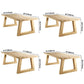 Rectangle Wood Dining Table Modern Pine Table in Nature with Double Pedestal Clearhalo ' dining_table' 'Dining Tables & Seating' 'Dining Tables' 'furn' 'furn_dining_table' 'Furniture' 'furniture_dining_table' 'Kitchen & Dining Furniture' 'kitchen&dining_furn' 'kitchen' 'kitchen_dining_table' 1200x1200_79f22039-7783-45b9-9311-9db2073381ea