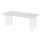 Modern Dining Table Rectangle Stone Top Table with Sled Base Clearhalo ' dining_table' 'Dining Tables & Seating' 'Dining Tables' 'furn' 'furn_dining_table' 'Furniture' 'furniture_dining_table' 'Kitchen & Dining Furniture' 'kitchen&dining_furn' 'kitchen' 'kitchen_dining_table' 1200x1200_79f2a792-1ca2-4671-bfde-fca269f89bed