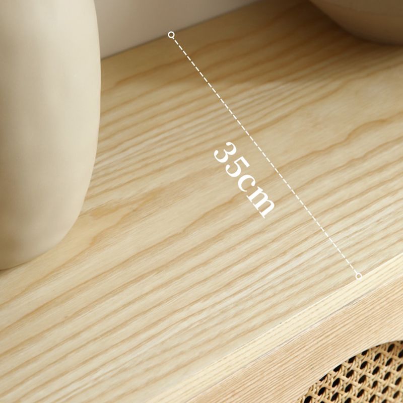 Wicker Rattan Accent Cabinet Solid Wood Storage Cabinet with Doors Clearhalo 'Cabinets & Chests' 'cabinets_chests' 'furn' 'furn_cabinets_chests' 'Furniture' 'Living Room Furniture' 1200x1200_79f2a8da-222b-42b0-80d0-fccd51e3187f