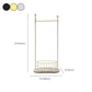 Metal Free Standing Hall Tree Contemporary Hall Stand con ganci per cappotto per il corridoio