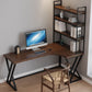 L-Shape Right Corner Desk Modern & Contemporary Brown Writing Desk with Shelf Clearhalo 'furn' 'furn_office_desk' 'Furniture' 'Office Desks' 'Office Furniture' 'office_desk' 1200x1200_79f36f37-b0f6-4df1-bec3-de14ebbf5285