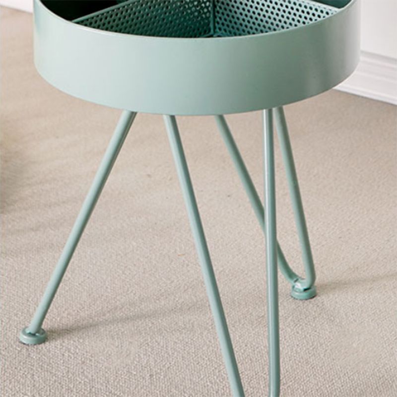 Contemporary Iron Simple Sofa Side Accent Table Macaron 3 Legs End Table with Storage Clearhalo 'Coffee & Accent Tables' 'End & Side Tables' 'end_side_tables' 'furn' 'furn_end_side_tables' 'Furniture' 'Living Room Furniture' 1200x1200_79f444fc-3869-4caa-b972-06423a08ce25