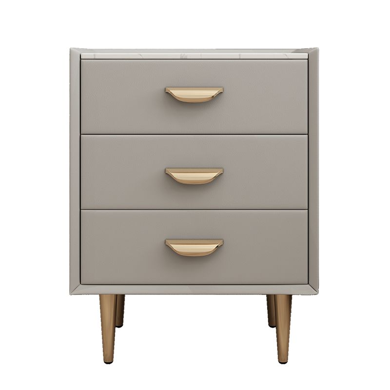 Comodino contemporaneo in legno massiccio 3 - tavolo da notte in pietra del cassetto