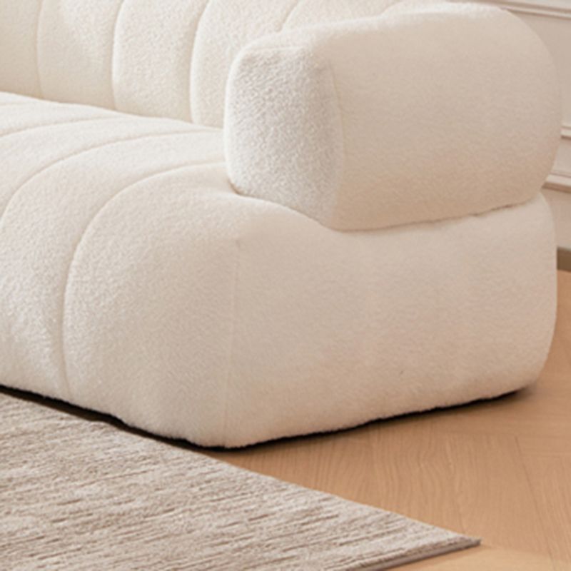 Sofa en laine de bras encastré Scandinave 23,6 "High Sofa avec oreillers