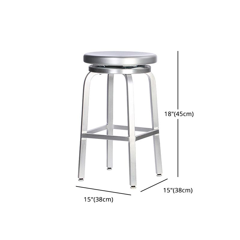 Metal Bar Chair Modern Restaurant With Foot Aluminum Alloy Counter Stool Simple Cafe Clearhalo 'Bar Furniture' 'Bar Stools' 'bar_stools' 'furn' 'furn_bar_stools' 'furniture_bar_stools' 'Kitchen & Dining Furniture' 'kitchen&dining_furn' 'kitchen' 'kitchen_furn' Furniture' 1200x1200_79f63bc9-9a8e-40ca-a58f-e1142fe8dcd5