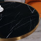 Marble Dining Table Single Pedestal Metallic Base Round Table for Home Clearhalo ' dining_table' 'Dining Tables & Seating' 'Dining Tables' 'furn' 'furn_dining_table' 'Furniture' 'furniture_dining_table' 'Kitchen & Dining Furniture' 'kitchen&dining_furn' 'kitchen' 'kitchen_dining_table' 1200x1200_79f654ec-a0f3-4f23-bc30-4d8809b0c68c