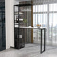 Modern Iron Bistro Table Stone Top Rectangle Indoor Bar Dining Table with Wine Rack Clearhalo 'Bar Furniture' 'Bar Tables' 'bar_tables' 'furn' 'furn_bar_tables' 'Furniture' 'furniture_bar_tables' 'Kitchen & Dining Furniture' 1200x1200_79f6ae32-dd5e-4e8a-bae3-4f017b12a3c2