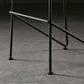 Tabouret de bar en plastique sans accoudoirs, hauteur de comptoir, tabouret moderne d'intérieur pour salon