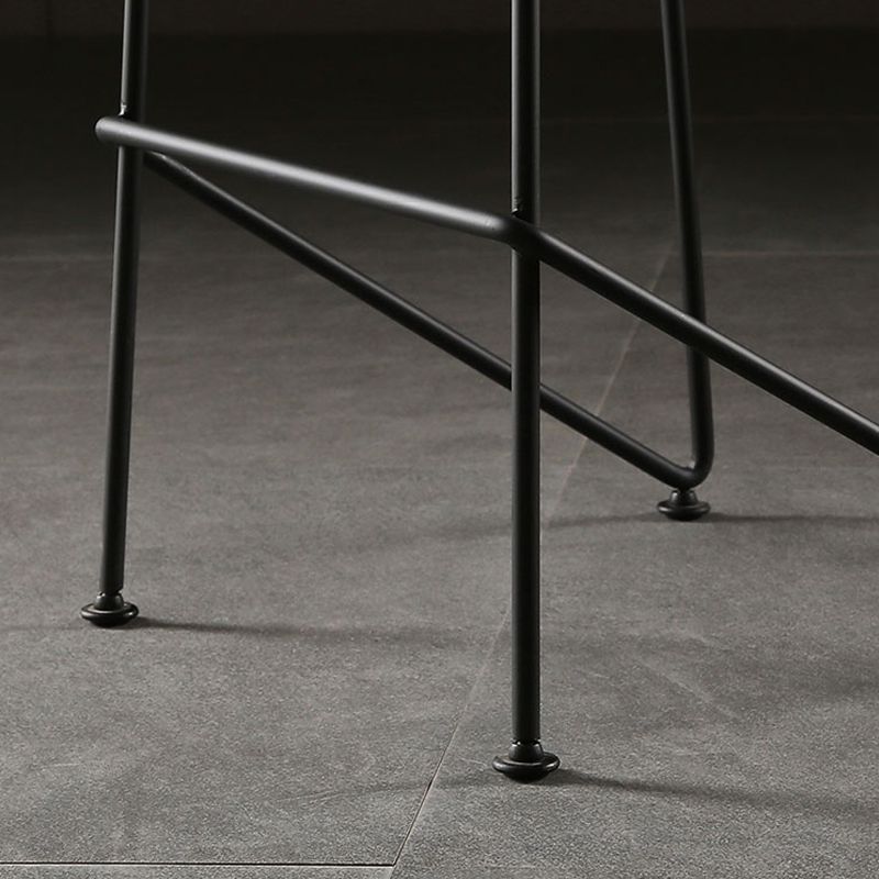Tabouret de bar en plastique sans accoudoirs, hauteur de comptoir, tabouret moderne d'intérieur pour salon
