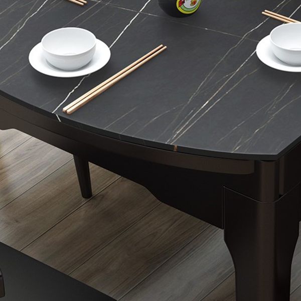 Minimalist Extendable Round Shape Table Standard Sintered Stone Dining Table for Kitchen Clearhalo ' dining_table' 'Dining Tables & Seating' 'Dining Tables' 'furn' 'furn_dining_table' 'Furniture' 'furniture_dining_table' 'Kitchen & Dining Furniture' 'kitchen&dining_furn' 'kitchen' 'kitchen_dining_table' 1200x1200_79f78677-aef9-4664-9315-ef7bcf34a0e4