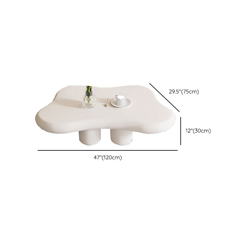 Artificial Wood Coffee or End Table Contemporary 4 Legs Coffee Table in Beige Clearhalo 'Coffee & Accent Tables' 'Coffee Tables' 'coffee_tables' 'furn' 'furn_coffee_tables' 'Furniture' 'Living Room Furniture' 1200x1200_79fa6f07-4e49-4caa-b8d3-2761dffe67a0