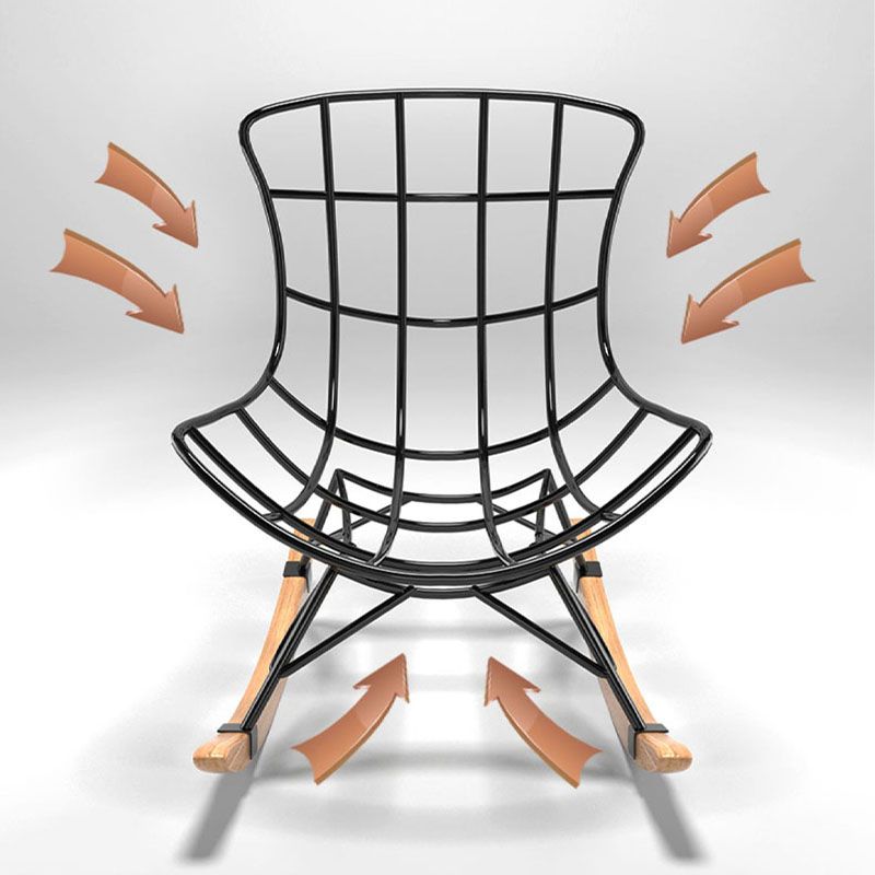 Salon simple chaise à rocker moderne chaise de rocker simple étanche