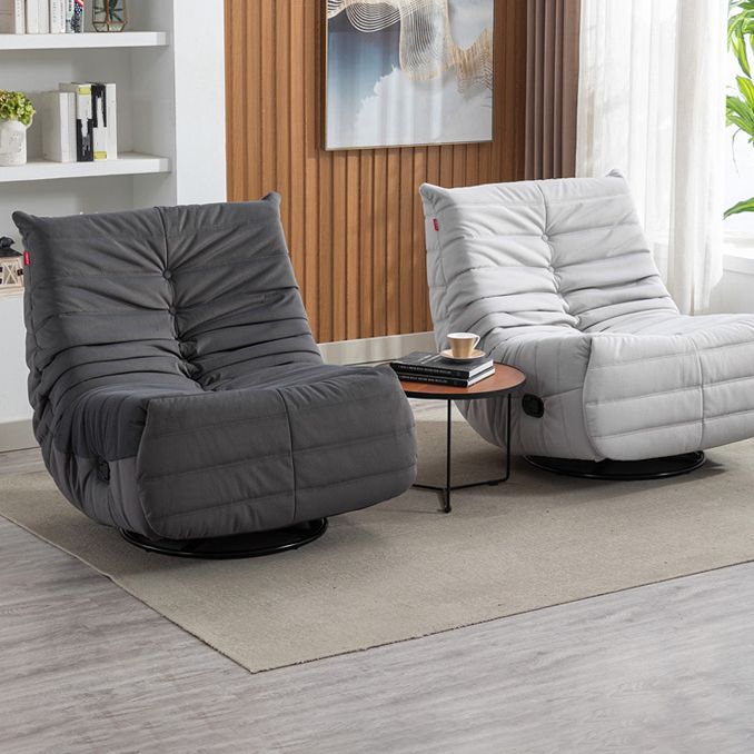 Swivel Rocker Standard Recliner Modern Recliner Chair with Side Pockets Clearhalo 'Chairs & Seating' 'furn' 'furn_recliners' 'Furniture' 'Living Room Furniture' 'Recliners' 1200x1200_79fce5d0-e111-485e-83c6-1c004c363c2e