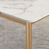 Tavolo da pranzo moderno tavolo da pranzo rettangolo in pietra in pietra per cucina