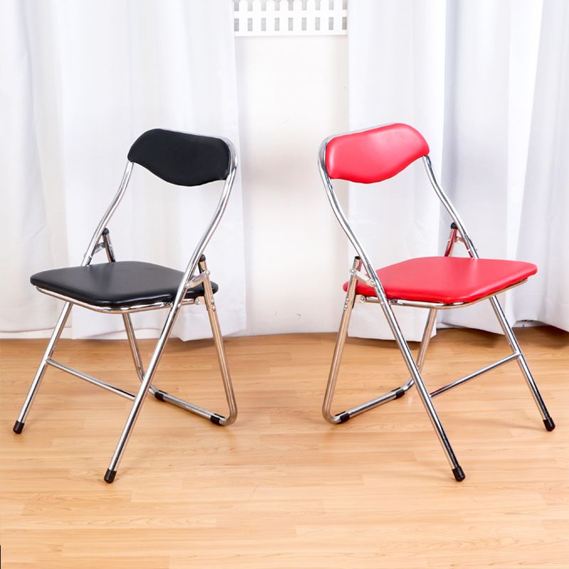 Home Metal Contemporary Side Chair Folding Open Back Dining Side Chair Clearhalo ' kitchen&dining_furn' 'Dining Chairs' 'Dining Tables & Seating' 'dining_chair' 'furn' 'furn_dining_chair' 'Furniture' 'furniture_dining_chair' 'Kitchen & Dining Furniture' 'kitchen' 1200x1200_7a026ded-85e4-4e60-a351-764dd1e36b04