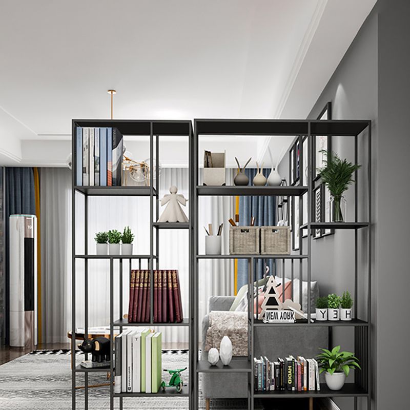 Contemporary Metal Bookshelf Etagere Shelf Bookcase for Study Room 11.8" W Clearhalo 'Bookcases' 'furn' 'furn_bookcases' 'Furniture' 'Office Furniture' 1200x1200_7a032f54-b07f-4520-bab7-2ea4d145cfaa