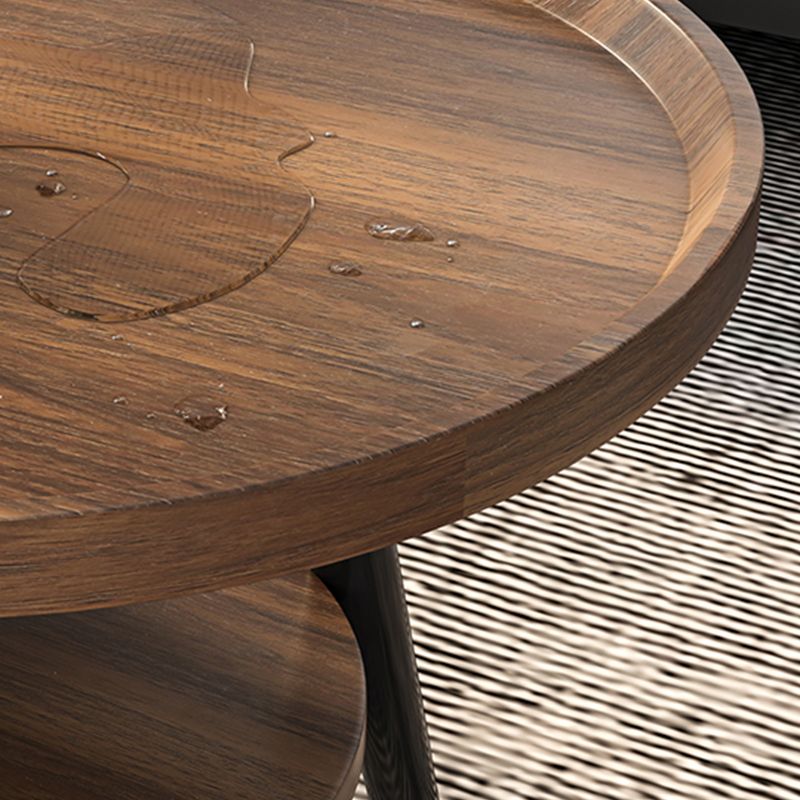 3 Legs Base Design Wood-based Panel Table Metal Base RoundSide Table