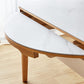 Stone Top Dinette Table with Wooden Frame Modern White Home Dining Table Clearhalo 'Dining Tables & Seating' 'Dining Tables' 'dining_table' 'furn' 'furn_dining_table' 'Furniture' 'Kitchen & Dining Furniture' 1200x1200_7a03d752-3e31-4f1c-a5c3-e6c82aa77b81