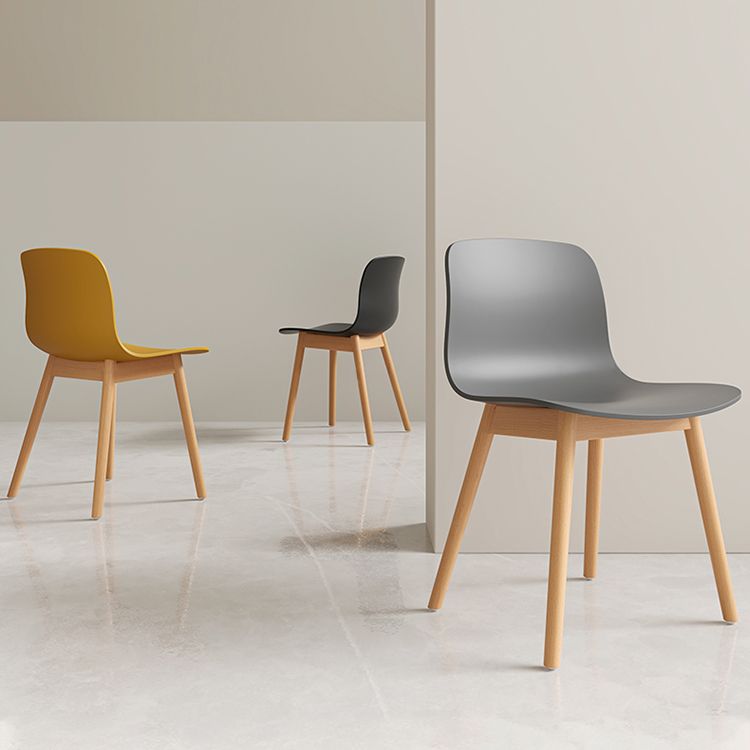 Wood Scandinavian Coffee Shop Chair Parsons Matte Finish Dining Chair (Set of 4) Clearhalo ' kitchen&dining_furn' 'Dining Chairs' 'Dining Tables & Seating' 'dining_chair' 'furn' 'furn_dining_chair' 'Furniture' 'furniture_dining_chair' 'Kitchen & Dining Furniture' 'kitchen' 1200x1200_7a051bd6-01db-44fb-bcfb-3918793feee7