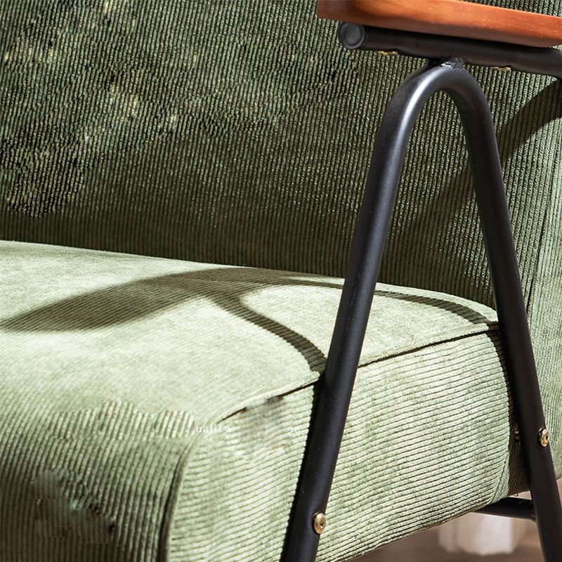 19.69" Wide Scandinavian Style Single Sofa Chair Fixed Back Arm Chair