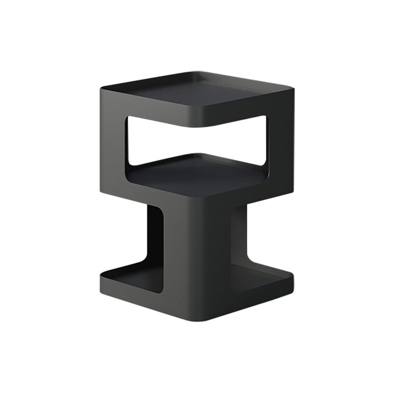21.7" Tall Block End Table 3-Tier Metal Accent Side Table for Living Room Clearhalo 'Coffee & Accent Tables' 'End & Side Tables' 'end_side_tables' 'furn' 'furn_end_side_tables' 'Furniture' 'Living Room Furniture' 1200x1200_7a05dc82-db4a-4e68-a697-0d5924c7d55b
