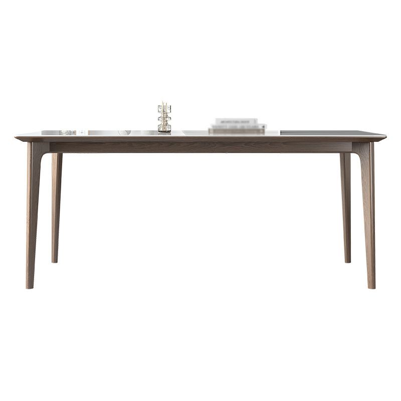 Minimalist White Sintered Stone Dining Set Standard Rectangle Shape Dining Set with 4 Legs Table Clearhalo 'Dining Room Sets' 'Dining Tables & Seating' 'dining_room_set' 'Furniture' 'furniture_dining_room_set' 'Kitchen & Dining Furniture' 'kitchen&dining_furn' 'kitchen' 1200x1200_7a05f350-7691-4415-a83b-b7711dca2604