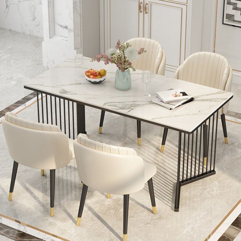 Rectangle Dining Table Traditional Luxury Dining Table with Double Pedestal Base Clearhalo ' dining_table' 'Dining Tables & Seating' 'Dining Tables' 'furn' 'furn_dining_table' 'Furniture' 'furniture_dining_table' 'Kitchen & Dining Furniture' 'kitchen&dining_furn' 'kitchen' 'kitchen_dining_table' 1200x1200_7a06cbc7-01ae-45e0-8f7b-31847b21c0aa