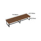 Industrial Rectangle Dinner Room Kitchen Table Brown Solid Wood Dinner Table