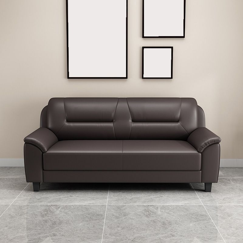 Standard Tight Back Sofa Set Faux Leather Pillow Top Arm Sofa Couch Clearhalo 'Furniture' 'furniture_sofas' 'Living Room Furniture' 'Sofa' 'sofas' 1200x1200_7a07c60e-9278-4d72-9a1b-f503ce863317