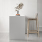 Modern Sintered Stone Top Rectangle White Bar Dining Table with Storage Clearhalo 'Bar Furniture' 'Bar Tables' 'bar_tables' 'furn' 'furn_bar_tables' 'Furniture' 'Kitchen & Dining Furniture' 1200x1200_7a083d69-7781-45f4-ab9a-a382d307cbd9