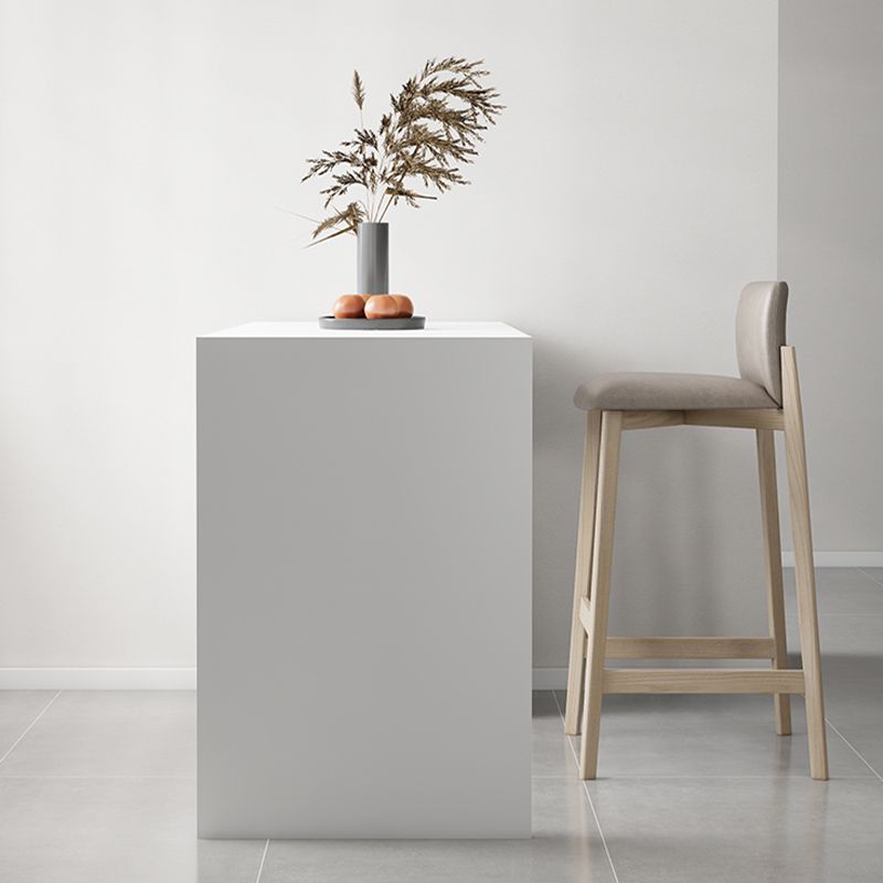 Modern Sintered Stone Top Rectangle White Bar Dining Table with Storage Clearhalo 'Bar Furniture' 'Bar Tables' 'bar_tables' 'furn' 'furn_bar_tables' 'Furniture' 'Kitchen & Dining Furniture' 1200x1200_7a083d69-7781-45f4-ab9a-a382d307cbd9