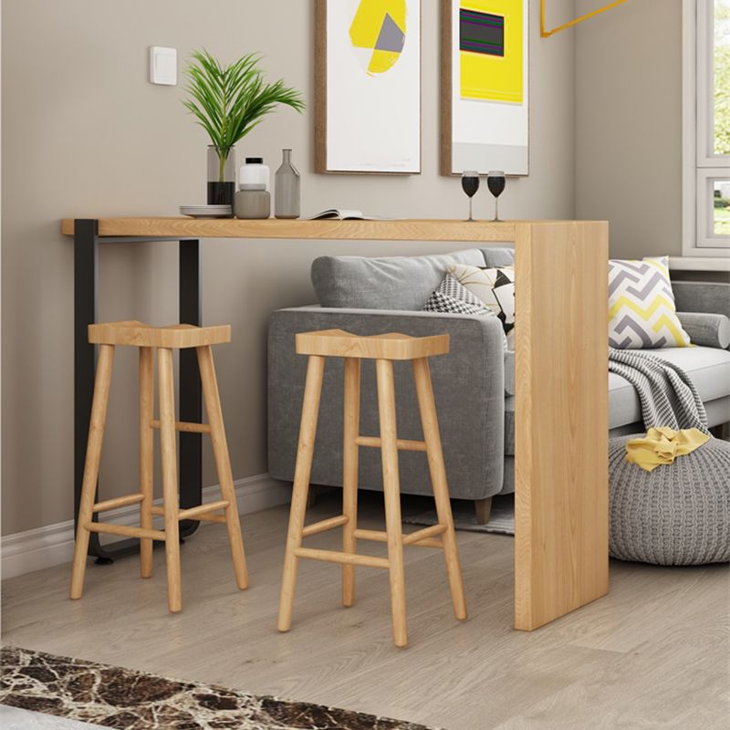 Modern Design Saddle Wooden Stools for Home Armless Stools with Wood Seat Clearhalo 'Bar Furniture' 'Bar Stools' 'bar_stools' 'furn' 'furn_bar_stools' 'Furniture' 'Kitchen & Dining Furniture' 1200x1200_7a09be51-440e-4a98-910b-d7a5c013af48
