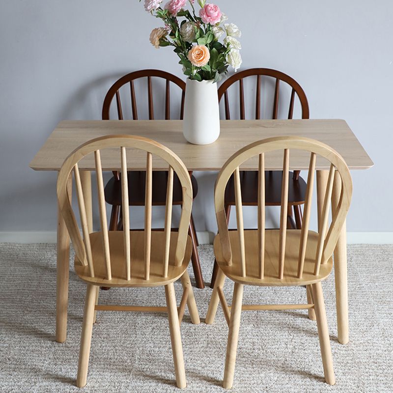 Nordic Style Solid Wood Dining Room Chair Windsor Back Side Chair for Home Use Clearhalo ' kitchen&dining_furn' 'Dining Chairs' 'Dining Tables & Seating' 'dining_chair' 'furn' 'furn_dining_chair' 'Furniture' 'furniture_dining_chair' 'Kitchen & Dining Furniture' 'kitchen' 1200x1200_7a09f1d5-cddc-4cff-b0b9-3afb7a73e391